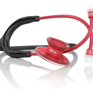 Estetoscopio MDF Instruments Acoustica modelo MDF747XPR11 en color rojo con detalles negros